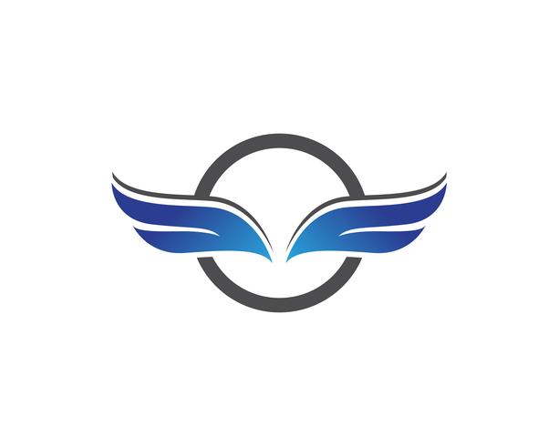 Falcon wing logo and symbol vector illustrator