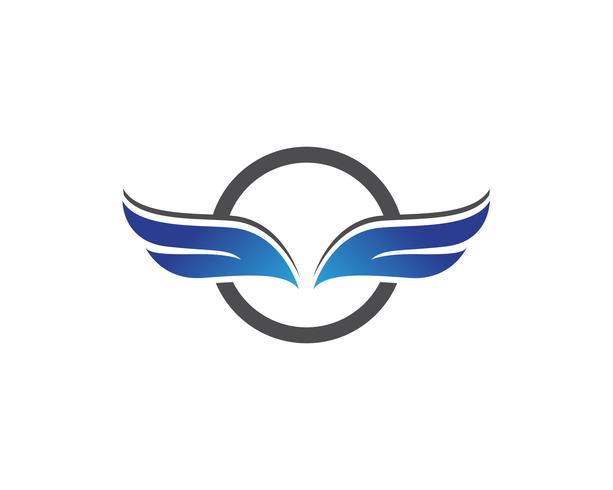 Falcon wing logo and symbol vector illustrator