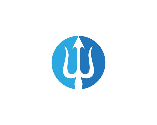 Magic tridenth trisula logo vectors