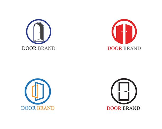 door logo vector template illustration