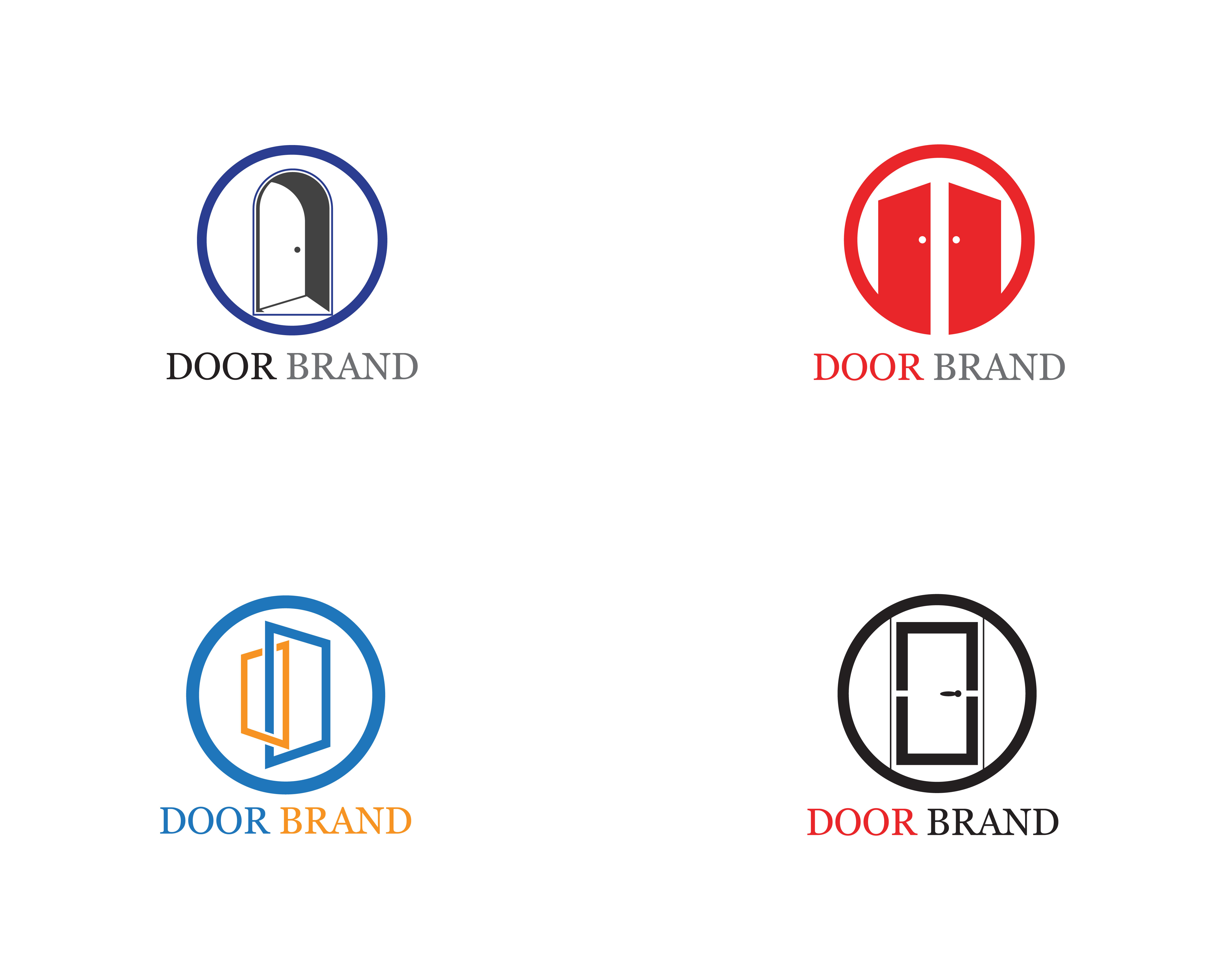 door logo vector template illustration 626432 Vector Art at Vecteezy