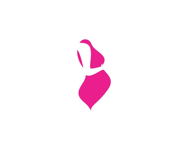 Pregnant logo template vector icon illustration 