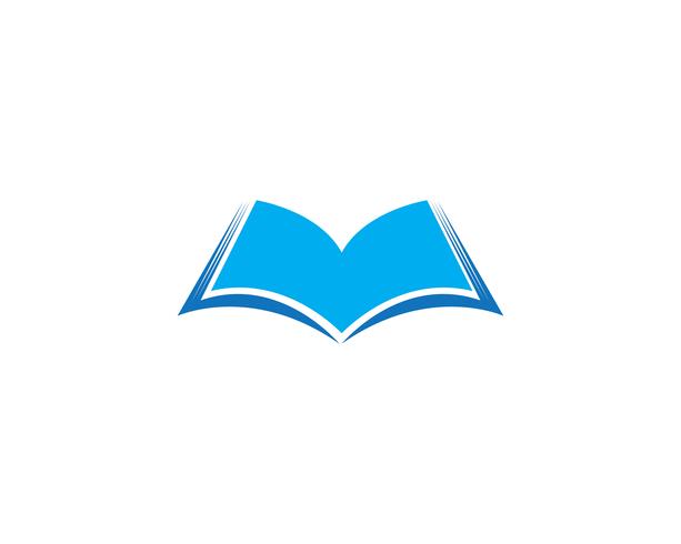 Ilustración de vector de plantilla de logotipo de libro de educación
