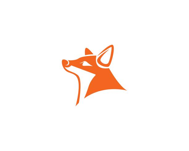 Fox logo vector plantilla ilustrador