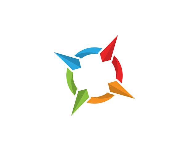 Compass Logo Template vector icon illustration
