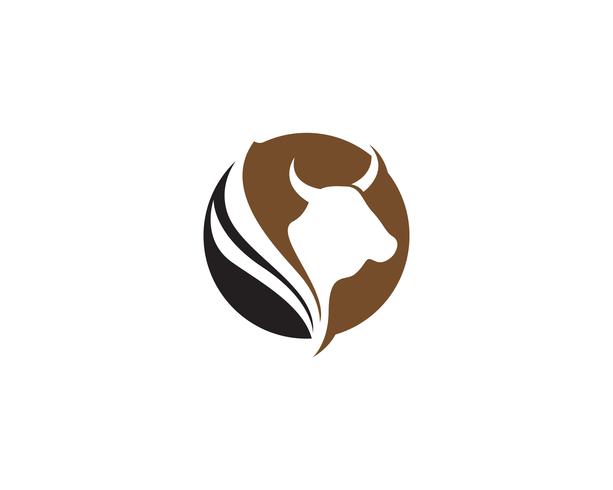 Cow Logo Template vector icon illustration 