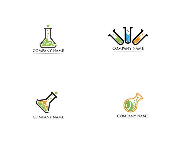 Lab logo vector icon template illustration