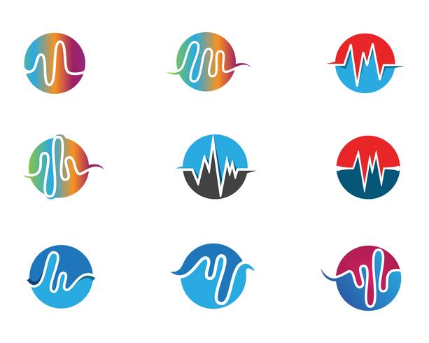 sound wave ilustration logo vector icon