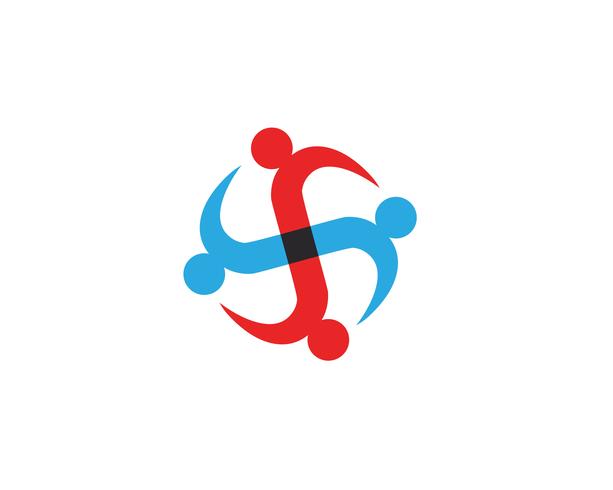 Community unity team logo vectors