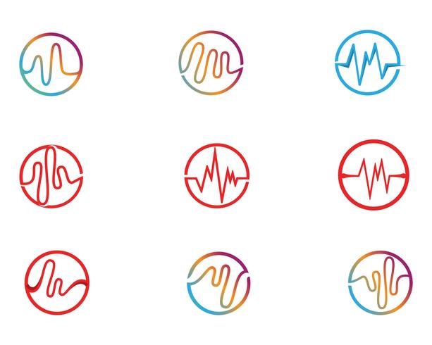 sound wave ilustration logo vector icon