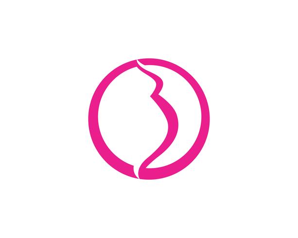 Pregnant logo template vector icon illustration 