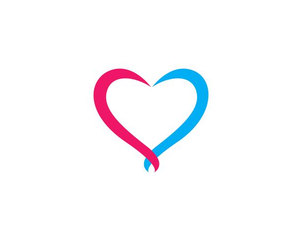 Love logo vector template illustration