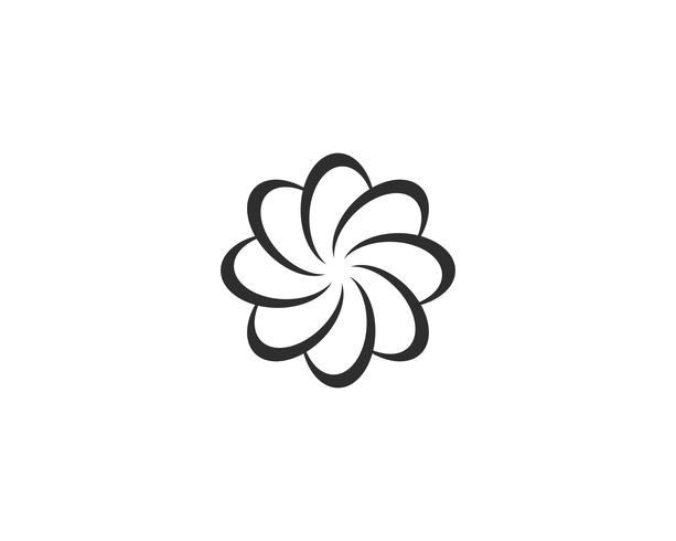 Beauty plumeria icon flowers design illustration  vector