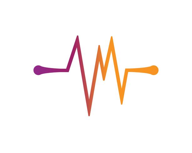 sound wave ilustration logo vector icon