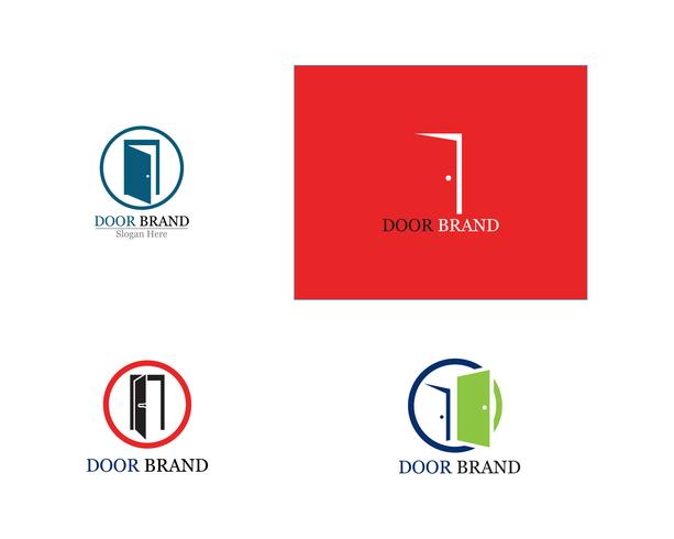 door logo vector template illustration