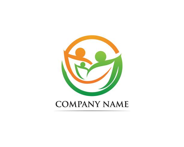 Family care logo and symbol  vector