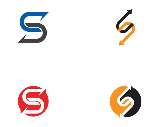 S logo vector template 