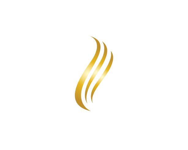 Hair wave logo vector ion template illustrations