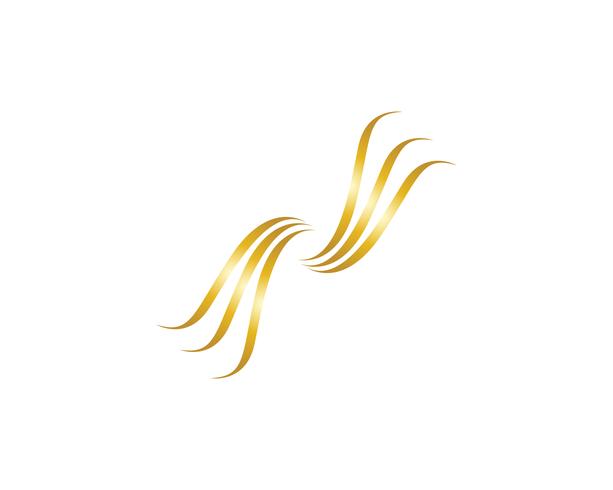 Hair wave logo vector ion template illustrations