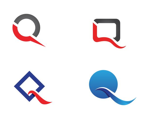 Q Letter Logo Template vector