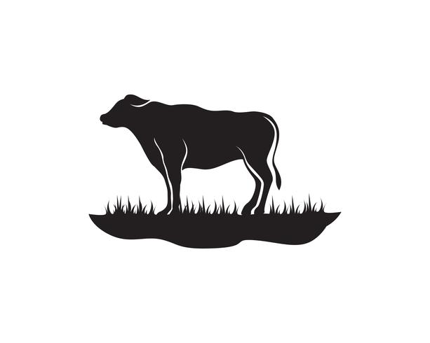 Cow Logo Template vector icon illustration 