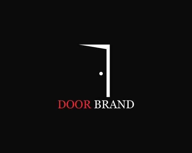 door logo vector template illustration