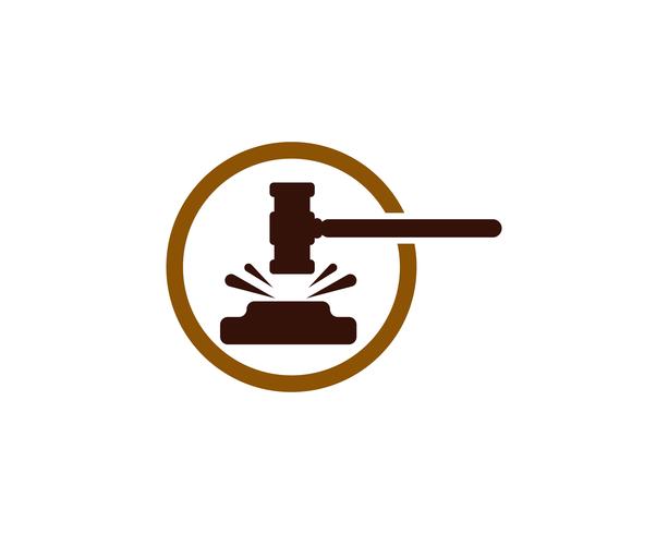 Hammer court Vector icon design illustration 