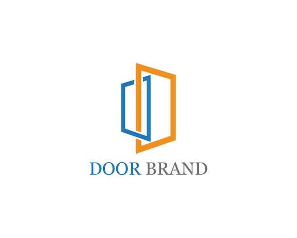 door logo vector template illustration