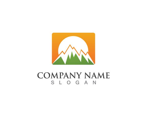 Mountain logo vector template symbols