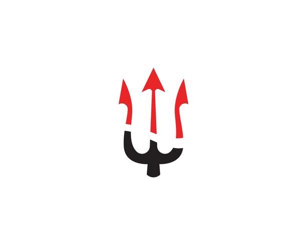 Magic tridenth trisula logo  vector