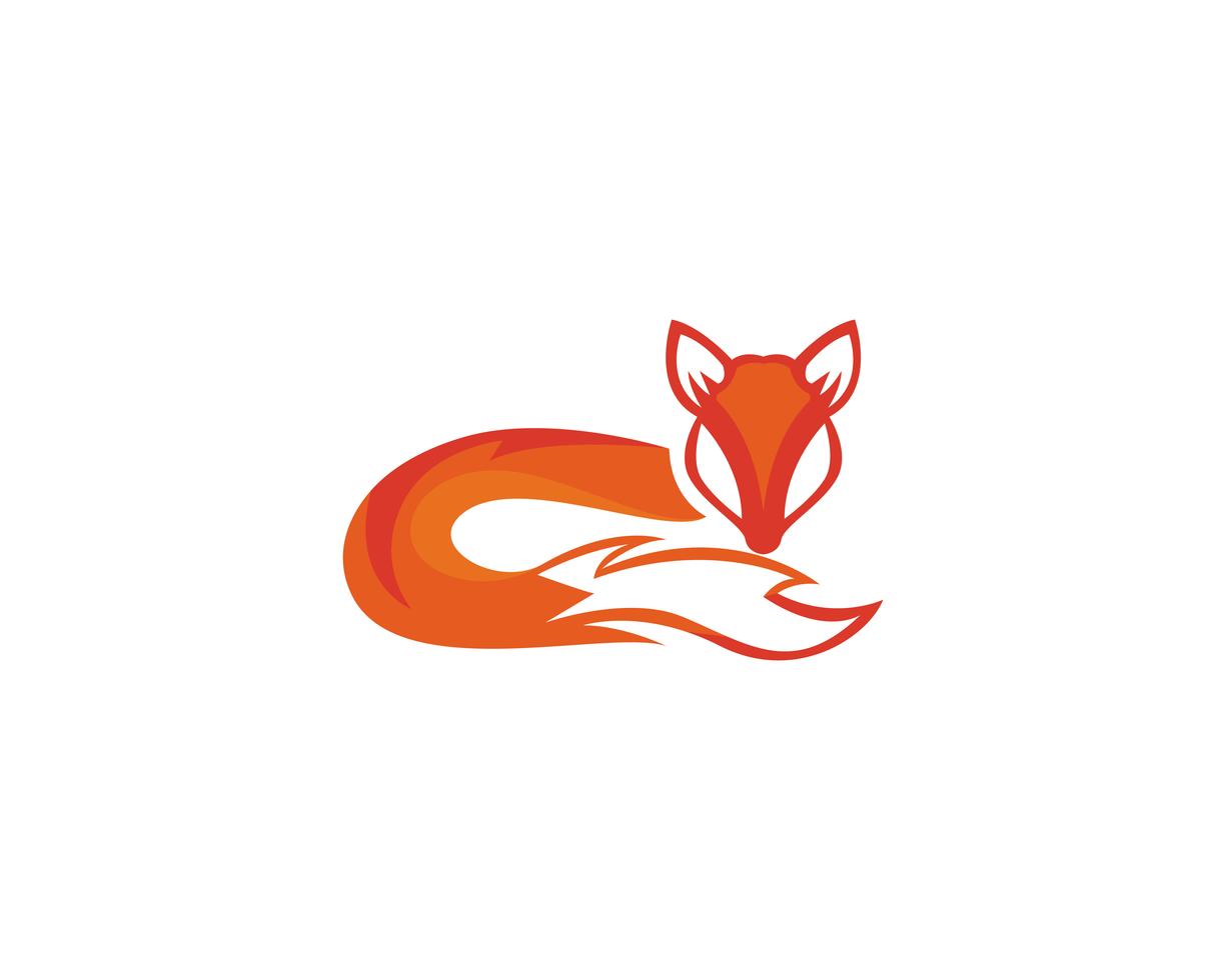 Fox logo vector template illustrator 626892 Vector Art at Vecteezy