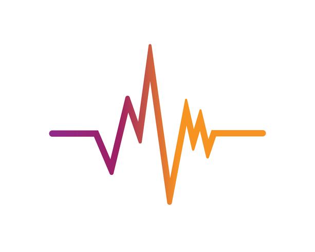 icono de vector de la insignia de la onda de sonido ilustración