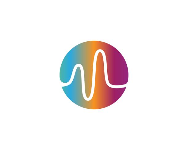 sound wave ilustration logo vector icon