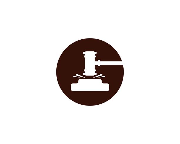 Hammer court Vector icon design illustration 