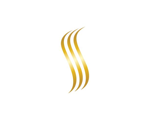 Hair wave logo vector ion template illustrations