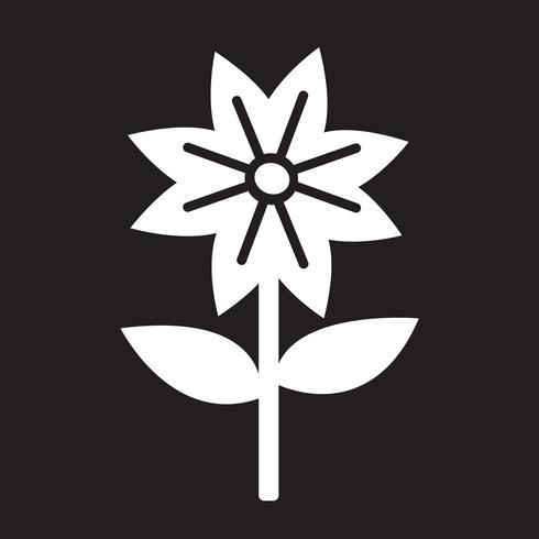 Flower icon symbol sign