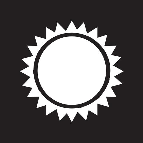 Icono de sol símbolo de signo vector