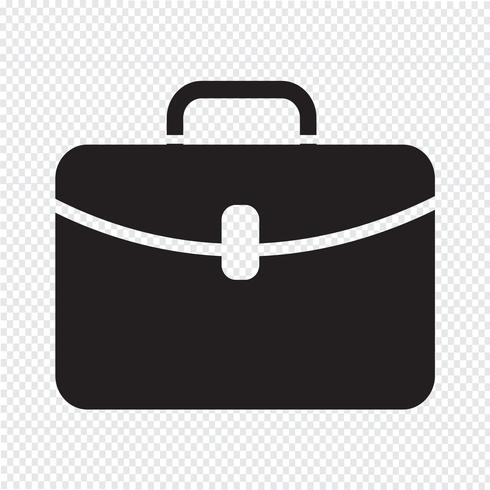 Briefcase icon  symbol sign vector