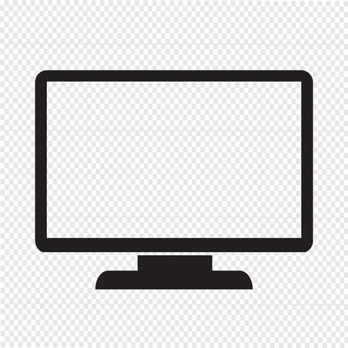 monitor icon  symbol sign vector