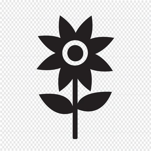 Flower icon symbol sign