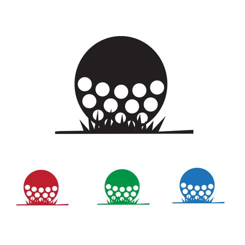 Símbolo de icono de golf signo vector