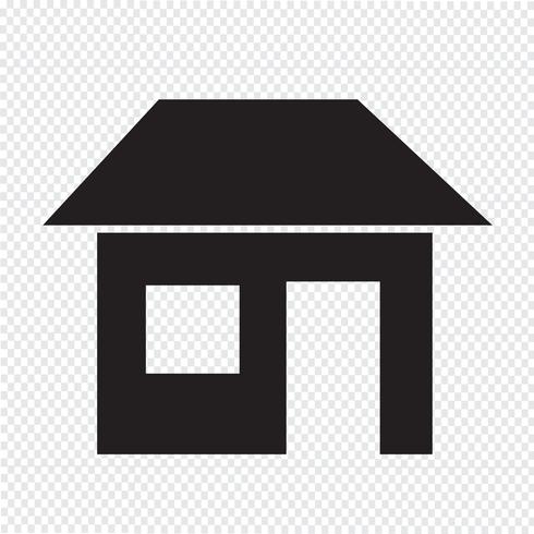 home icon  symbol sign vector