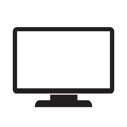 monitor icon  symbol sign vector