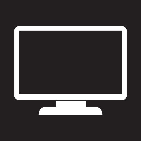 icono de monitor símbolo signo vector