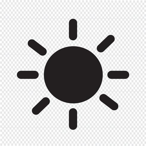 Icono de sol símbolo de signo vector