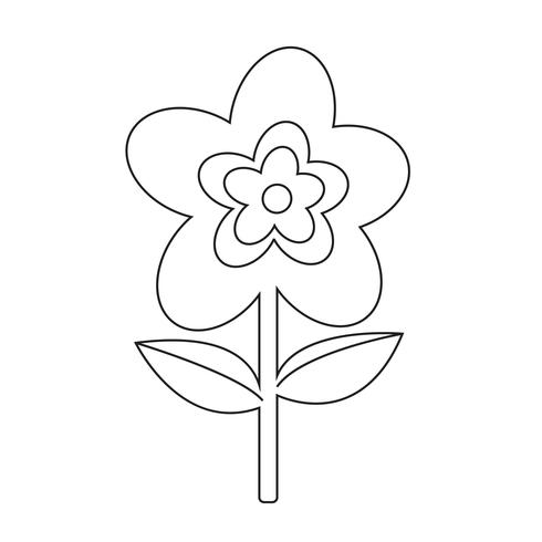 Flower icon  symbol sign vector