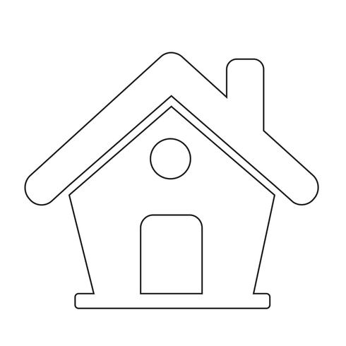 Home icon  symbol sign vector