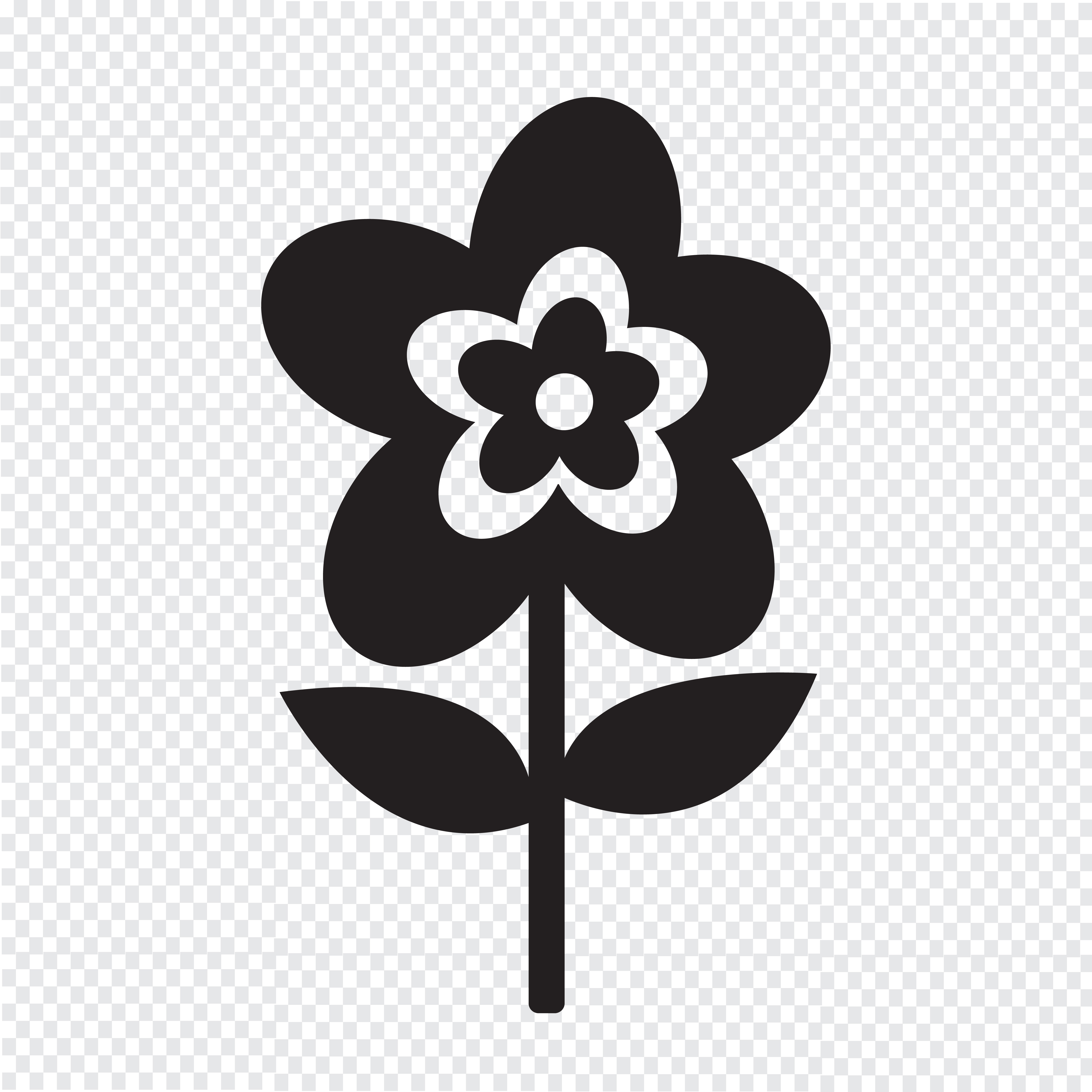 Flower icon symbol sign 627456 Vector Art at Vecteezy