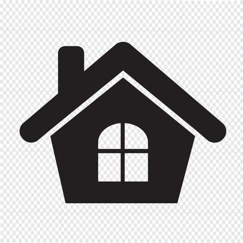 Icono de la casa símbolo de signo vector