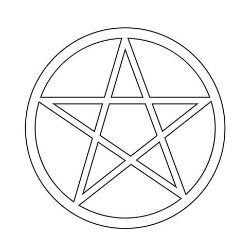 Pentagram icon  symbol sign vector